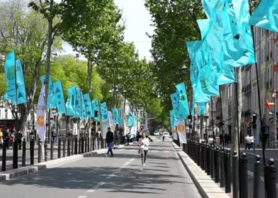 Installation de drapeaux